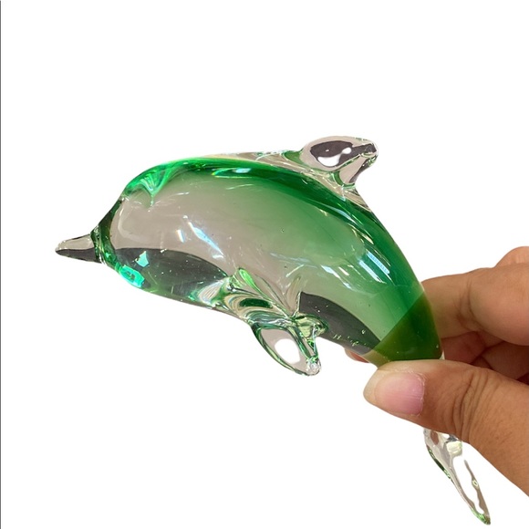 HOST PICK 🎉 Green blown glass dolphin figurine / paperweight (NWOT) - Picture 8 of 8